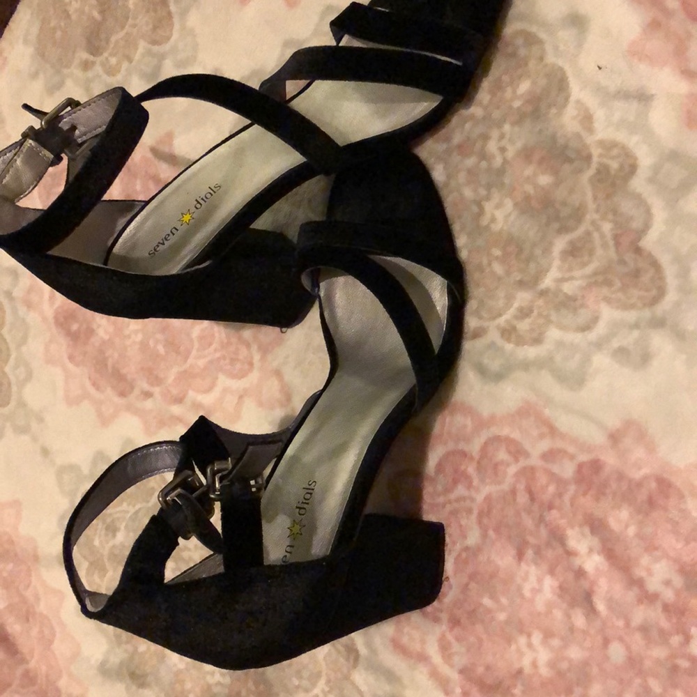 Velvety Black High Heels